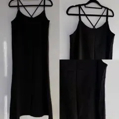キャミワンピース　ブラック