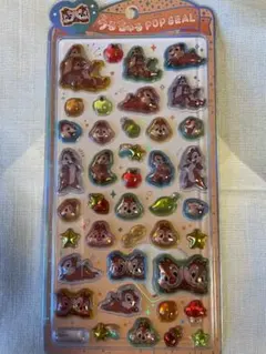 うるちゅるポップシール　ディズニー　チップとデール　うるちゅる