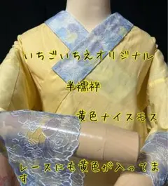 いちごいちえオリジナル半襦袢 お裾除けセット 筒袖 簡易衣紋抜き付き