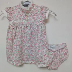 【美品】Ralph Lauren 小花柄ワンピース&パンツセット 18M