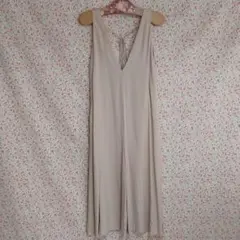 ベージュ 36 オールインワン サロペット 後リボンROPÉ PICNIC