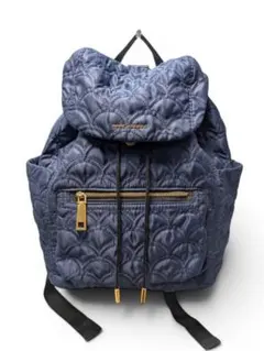 MARCJACOBS キルティング　ナイロンリュック　ネイビー