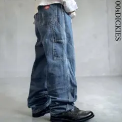 00s Dickies ワイドペインターデニムパンツ W30L30 ワークパンツのサムネイル