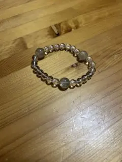 数珠ブレスレット　ルチルクォーツ