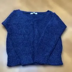 MISCH MASCH ネイビー Vネックニット 長袖