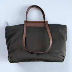 トリーバーチ メッシュ トートバッグ ナッパレザー ブラウン - メルカリ