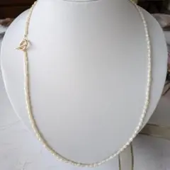 真珠ネックレス　ケシパール　淡水真珠　華奢　ロング デイリー　冠婚葬祭　新品