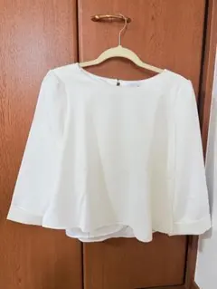 エンジェリーベ　授乳服　ホワイト　ブラウス　長袖のサムネイル