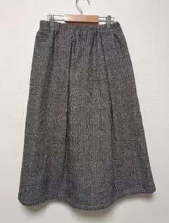 Sunny clouds ◆ 圧縮ウールスカート　グレンチェック柄　Mサイズ