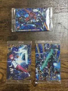 SR３枚セット　ジークアクス　ウエハース　カード