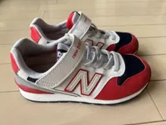 21cm new balance 996 キッズシューズ レッド/ネイビー
