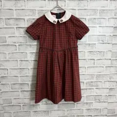 Akiyo様専用　ファミリア　フォーマル　チェック　半袖　ワンピース　120