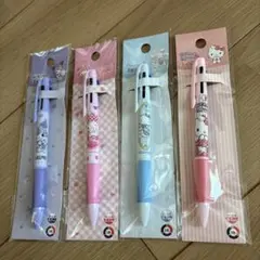 サンリオ　3色ボールペン　ハローキティ　シナモンロール　マイメロディ　クロミ