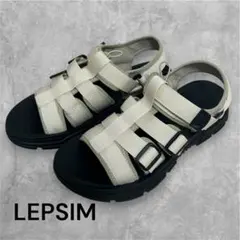 LEPSIM 白　サンダル　Lサイズのサムネイル