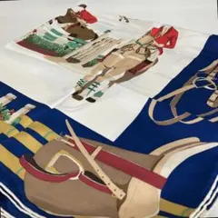 2511-174｜美品｜グッチ スカーフ シルク ネイビー タグあり