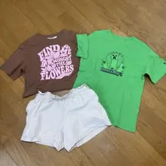 150cm H&M & UNIQLOTシャツ とGAPショートパンツの3点セット