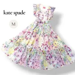 ケイトスペード kate spade 花柄 ロングワンピース フレア シアー ケイトスペード kate spade 花柄 ロングワンピース フレア シアー