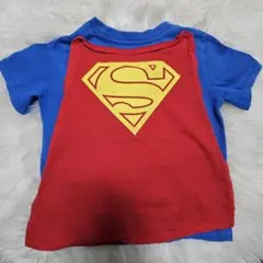 【3y/100㎝】スーパーマンなりきりTシャツ☆マント付き