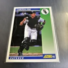 MLB 1992 Score Carton Fisk シカゴホワイトソックス