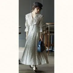 SNIDEL スナイデル ビッグカラークラシカルワンピース