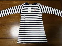（新品）ミキハウス　ボーダー柄　ワンピース 110cm