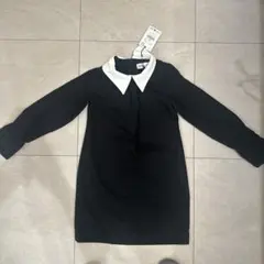 ZARA 黒白 ワンピース 140cm