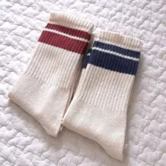 ZARA新品未使用 ストライプソックス 2色
