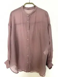 バンドカラーシャツ 長袖 シャツ