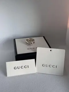 GUCCI ノットインフィニティリング　シルバー925 ゴールド　男女兼用