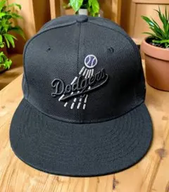 な*)様 ロサンゼルス・ドジャース ブラック キャップ LA