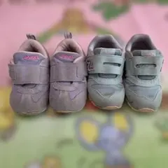 ASICS ベビーシューズ グレー 14cm