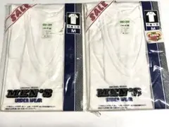 綿100% 半袖U首シャツ　Mサイズ　まとめて2枚　新品　★9223R