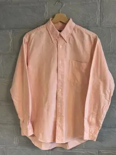【オールドユニクロ】オックスフォードシャツ　ピンク ボタンダウン 長袖　サイズM
