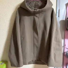 最終お値下げ GU コージーメルトン フーディコート　3XL