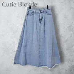 【Cutie blonde キューティーブロンド】　デニムスカート　ロング