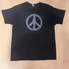 BELVET ピースマーク Tシャツ チャコールグレー - メルカリ
