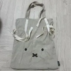 miffy ミッフィー コーデュロイ 巾着バッグ トートバッグ
