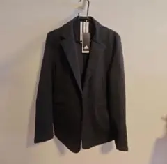 希少 2XL adidas ストレッチ テーラードジャケット 洗える ブラック 希少サイズ2XL✨アディダス 強ストレッチ テーラードジャケット