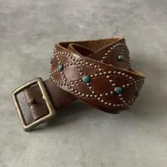 HTC Turquoise Silver Studs Belt