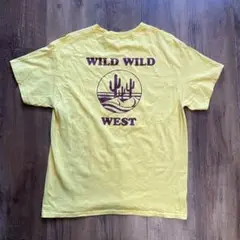 00s c-boy WILD WILD WESTイエロープリントTシャツメンズM