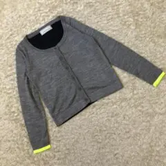 《 GRENCH 》長袖 カーディガン M グレー 腕周り 日本製 トップス