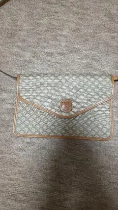CELINE セリーヌ マカダム柄 レザー ミニショルダーバッグ ベージュ