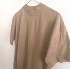 未使用 無印良品 MUJI Tシャツ モックネックカットソー ロング ムジ