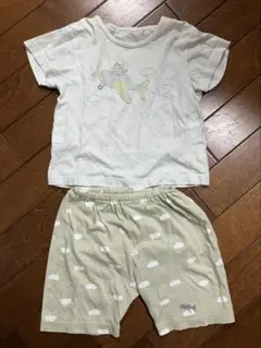 ベビーパジャマ 上下セット 飛行機 くま柄　赤ちゃん本舗