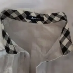 Aquascutum 長袖シャツ チェック柄 ベージュ