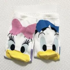 【タグ付き】レトロ★レア　 ディズニーストア ドナルド デイジー ソックス 靴下