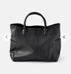 MARINEDAY GRACE 黒トートバッグA4 レザー 底板おまけのサムネイル