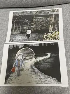 水木しげるの妖怪百鬼夜行展 ポストカード2点セット