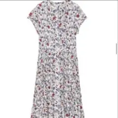 ユニクロ　イネス シフォンツイートプリーツワンピース　XXL