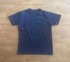 ユニクロ VネックT Tシャツ 半袖 ネイビー M UNIQLO